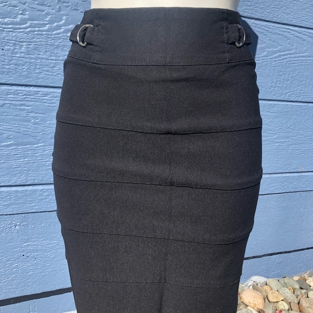 Black pencil skirt
